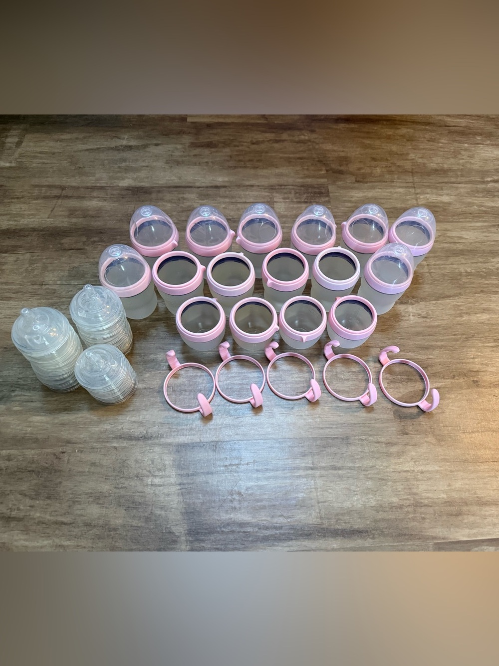 Comotomo pink bottle set